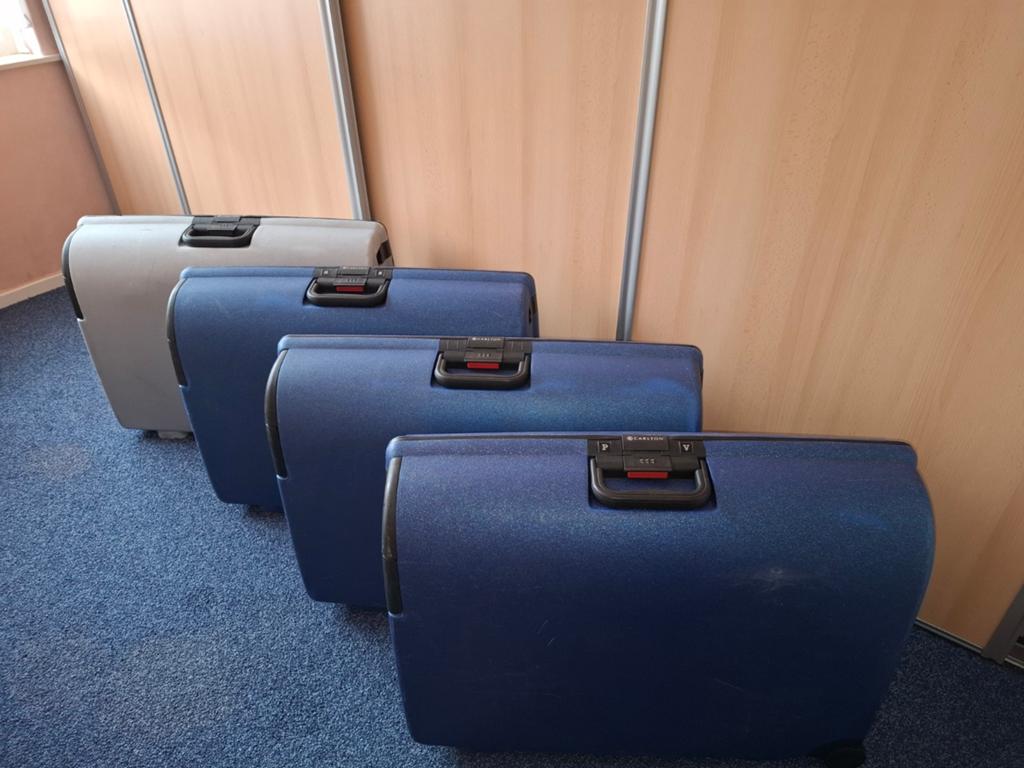 Carlton Grote Koffers , een set van 4 met Glinsterend Effect, Sieraden, Tassen en Uiterlijk, Koffers, Ophalen