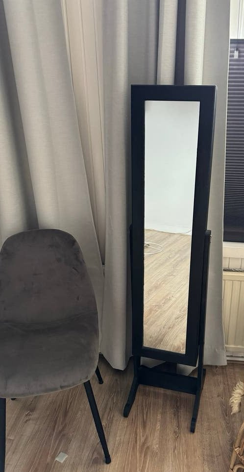Sieradenkast met spiegel!, Huis en Inrichting, Woonaccessoires | Spiegels, Ophalen, Minder dan 50 cm, Gebruikt, 100 tot 150 cm