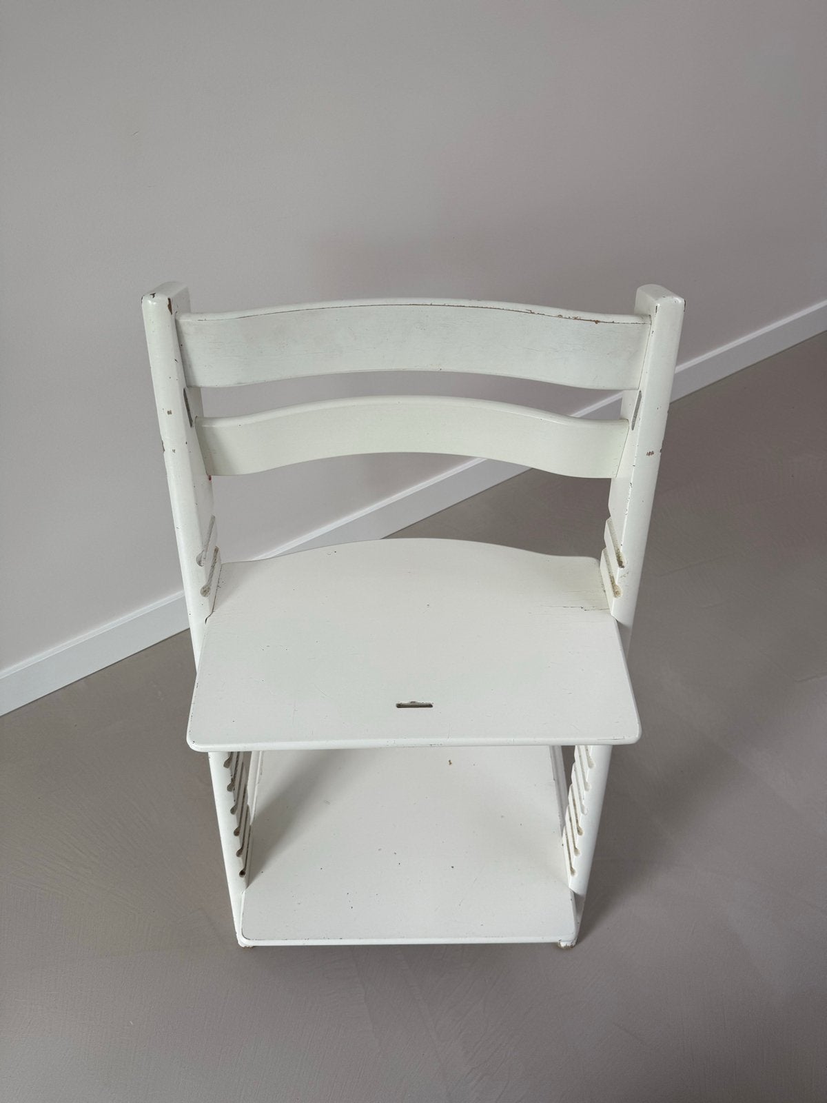 Stokke Tripp Trapp meegroeistoel wit, Kinderen en Baby's, Ophalen, Gebruikt, Meegroeistoel, Aanschuifbaar