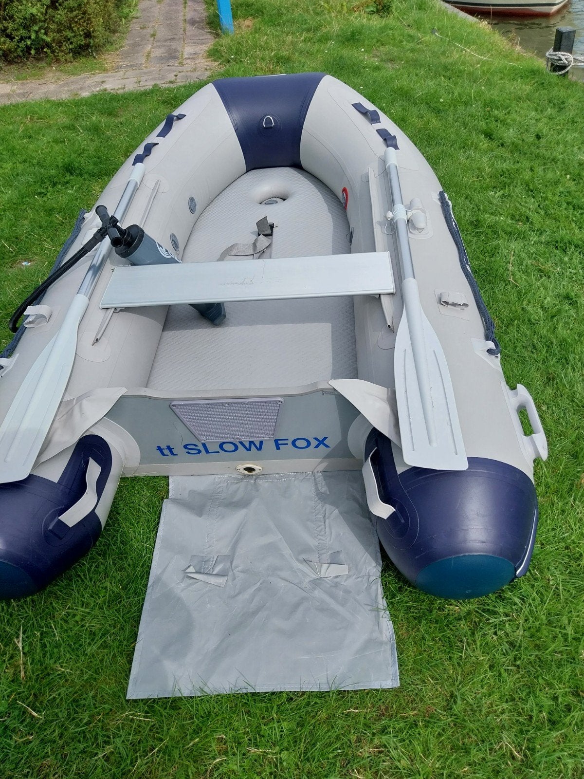 Rubberboot Talamex met Suzuki 2.5 hp bb motor, Gebruikt, PVC, Peddels, Ophalen of Verzenden