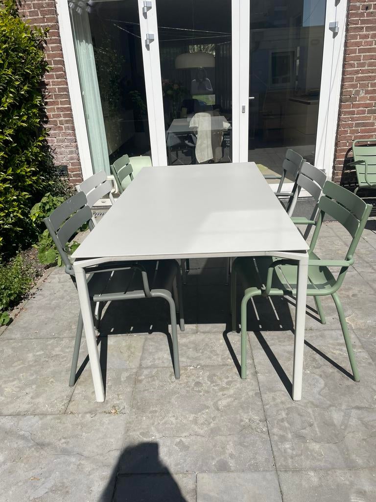 Fermob luxembourgh tuinstel, Tuin en Terras, Ophalen, Zo goed als nieuw, Aluminium, Stoel