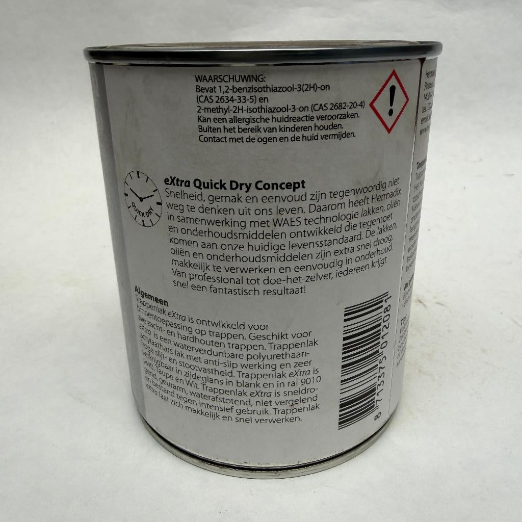 Hermadix Trappenlak Taupe Grijs Lak Verf 750ml, Nieuw, Hermadix, Hermadix, Lak