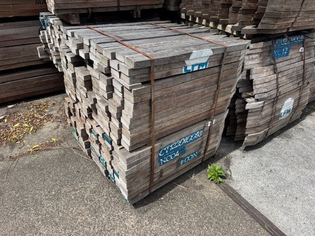 Pakket hardhouten palen 107 x 10 x 3,5cm (240 stuks), Tuin en Terras, Ophalen, Nieuw, Hout, Tuinhek