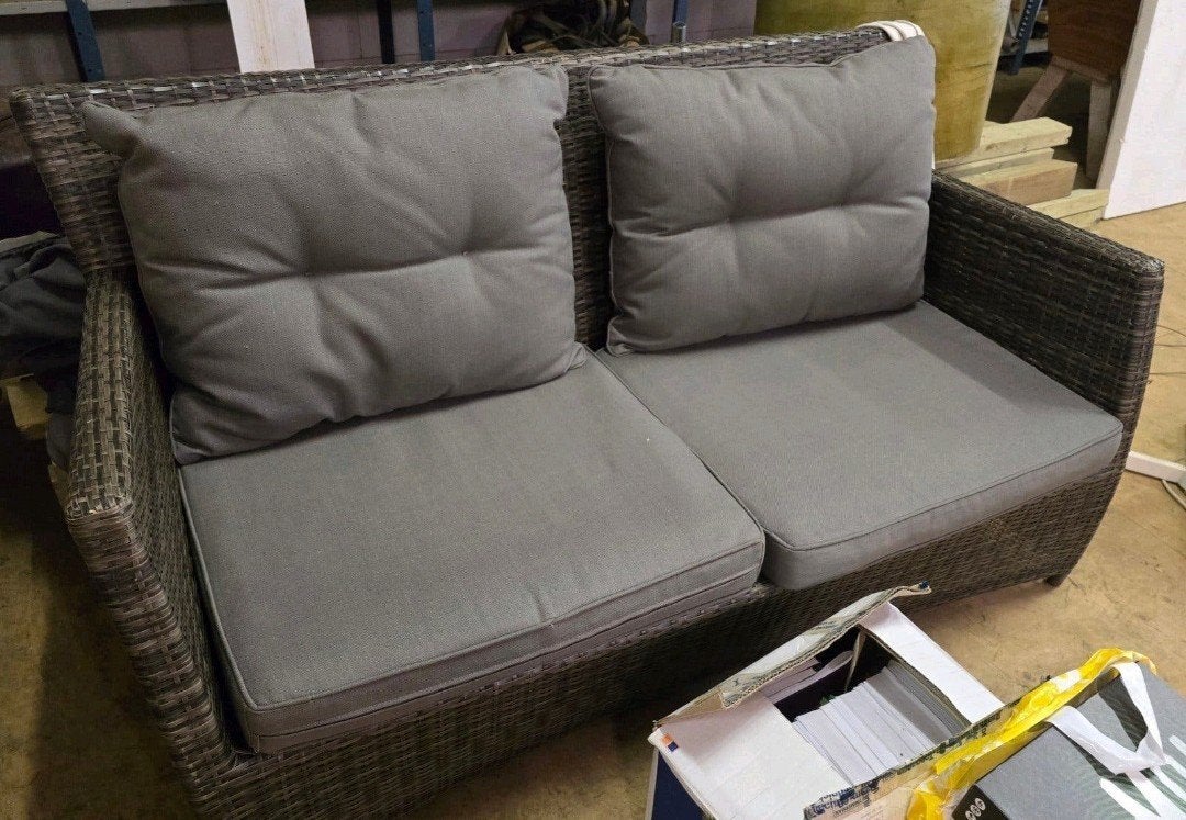 tuinbank loungebank rotan, Ophalen, Rotan