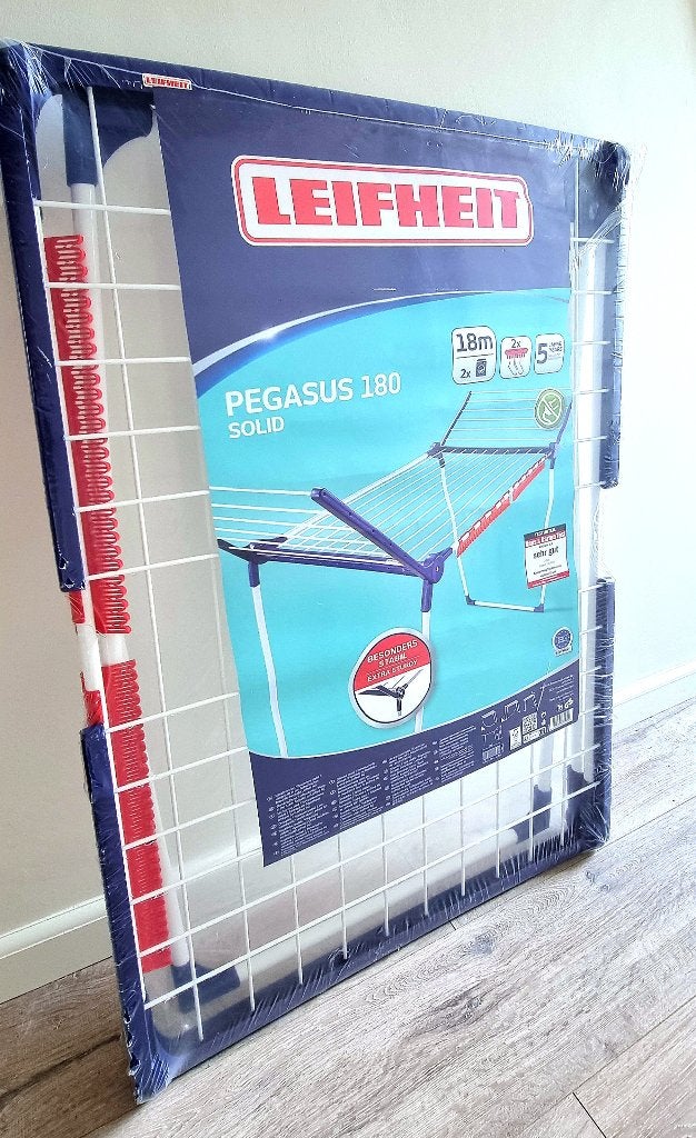 Nieuwe Leifheit Pegasus 180 Solid Wasrek, Tuin en Terras, Droogmolens en Wasrekken, Ophalen, Nieuw, Wasrek