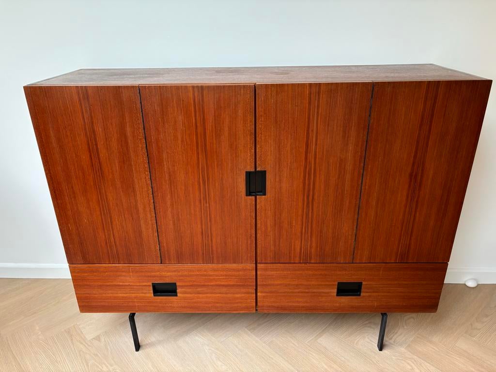 Dressoir Cees Braakman UMS Pastoe Japanse serie CU04 Teak, Gebruikt, 100 tot 150 cm, Teakhout, Ophalen of Verzenden