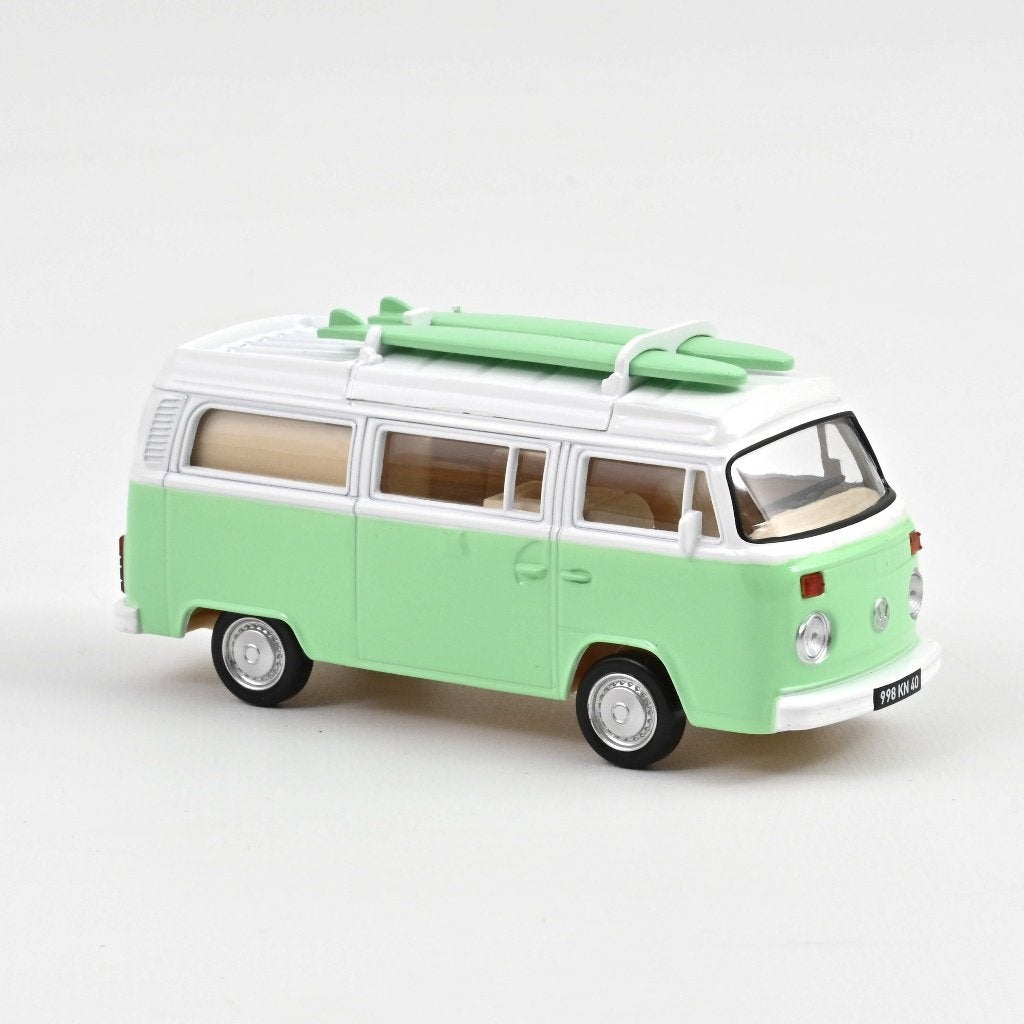 Norev 1:43 Volkswagen Combi T2b Camper 1973 Green Jet car, -, Nieuw, Norev, Ophalen of Verzenden