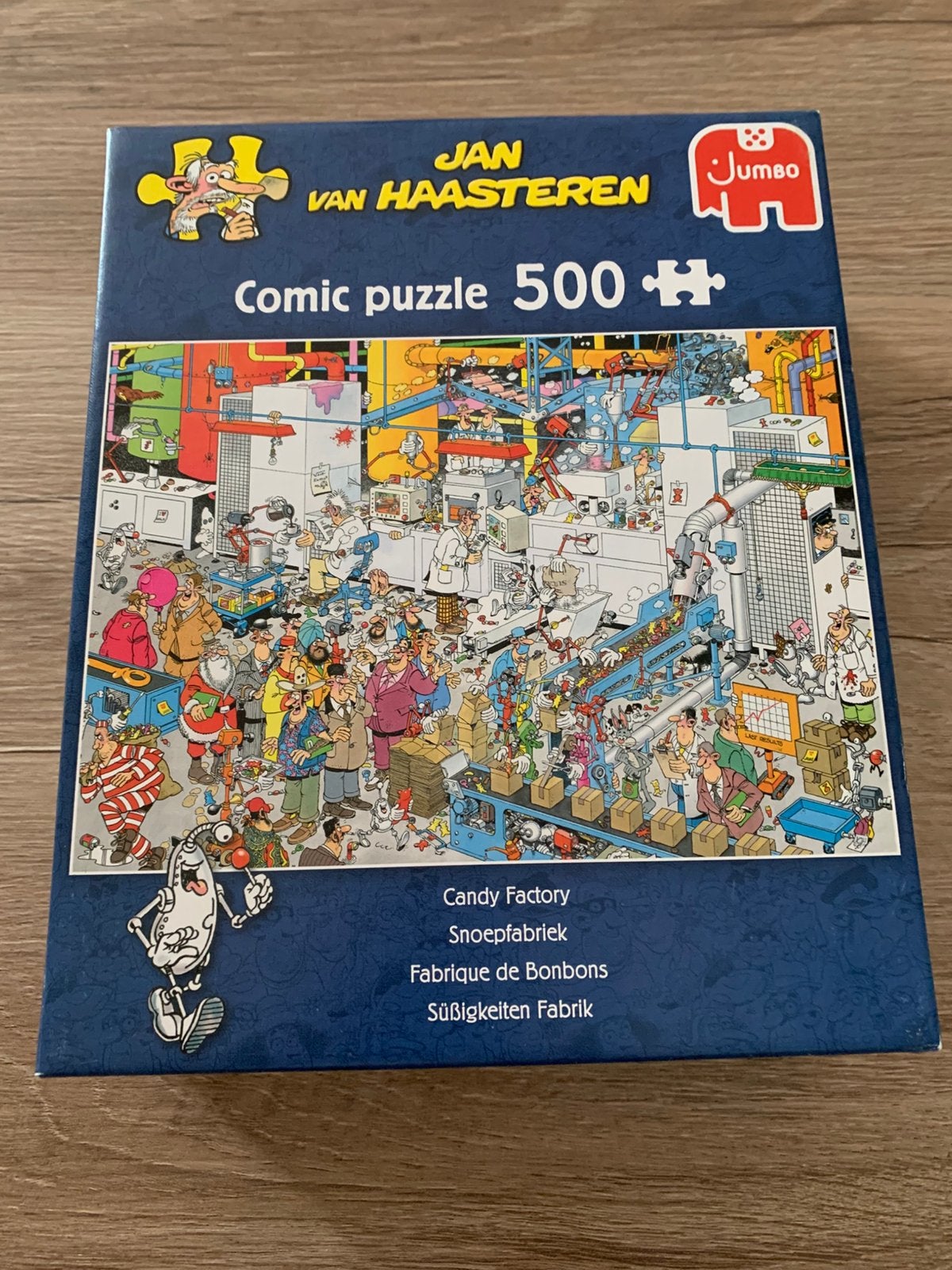 Jan van Haasteren Snoepfabriek 500 Comic puzzel, Ophalen of Verzenden, 500 t/m 1500 stukjes, Zo goed als nieuw