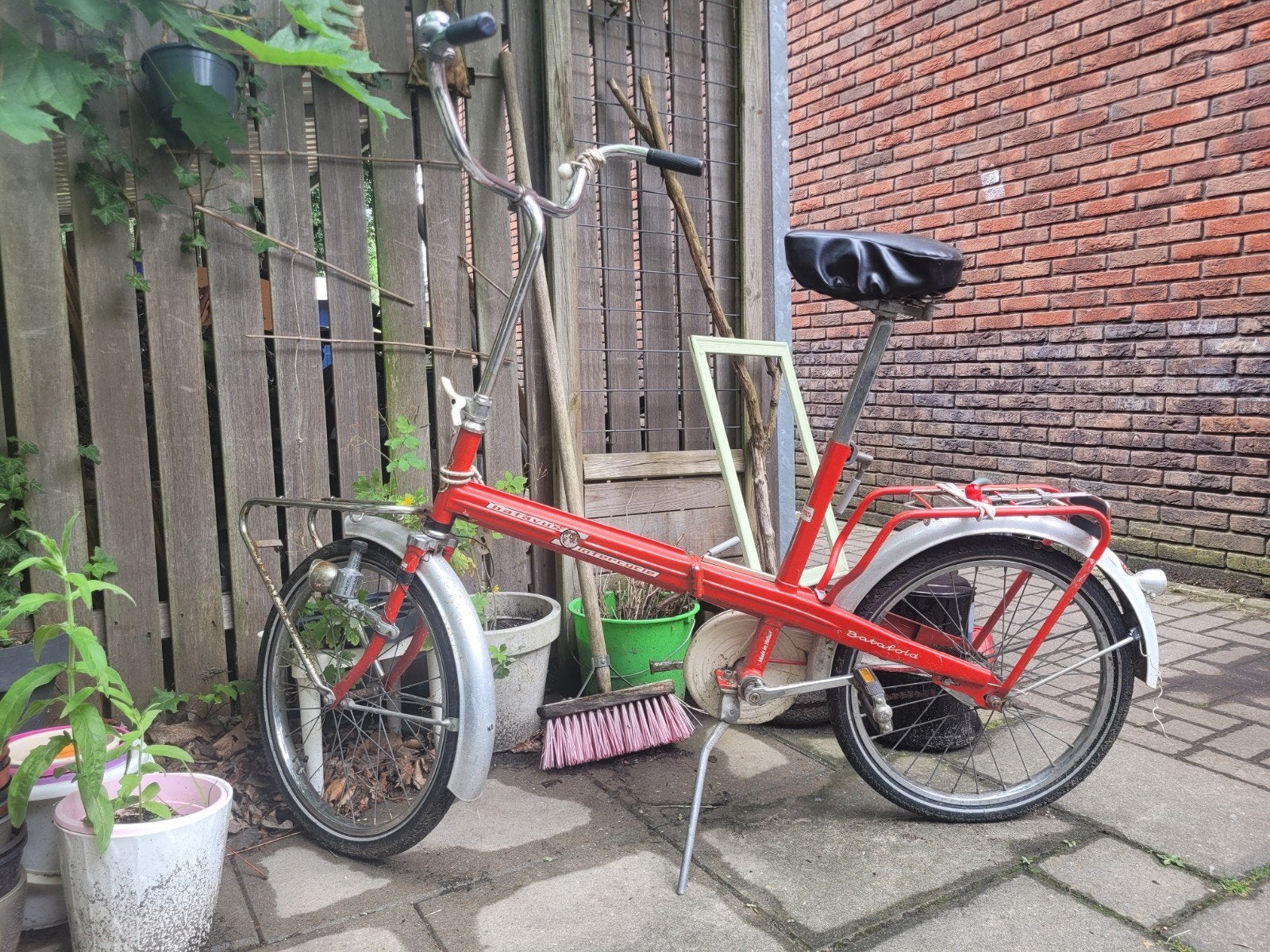 Batafold vintage vouwfiets Batavus jaren '70 opknapper, Terugtraprem, Gebruikt, Heren, Versnellingen