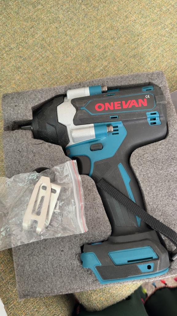 ONEVAN Accu Slagmoersleutel - Zo goed als nieuw, 600 watt of meer, Variabele snelheid, Overige typen, Ophalen of Verzenden