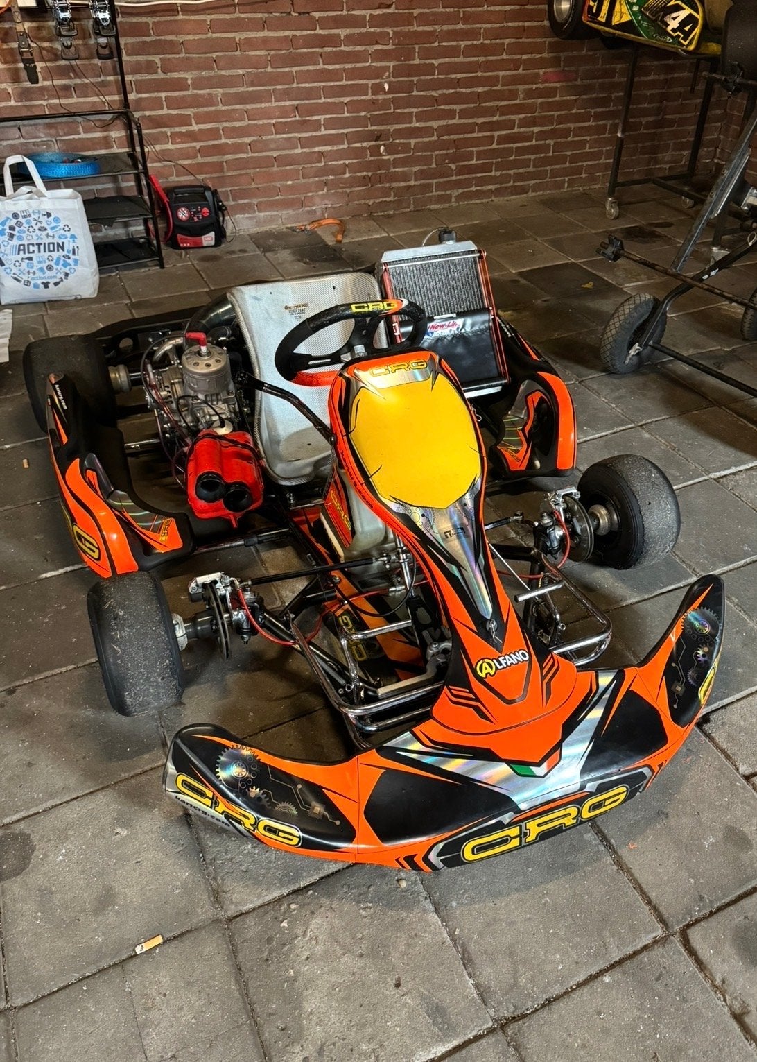 CRG 125cc schakel Kart met tm kz10 motor, Ophalen, Gebruikt, Kart
