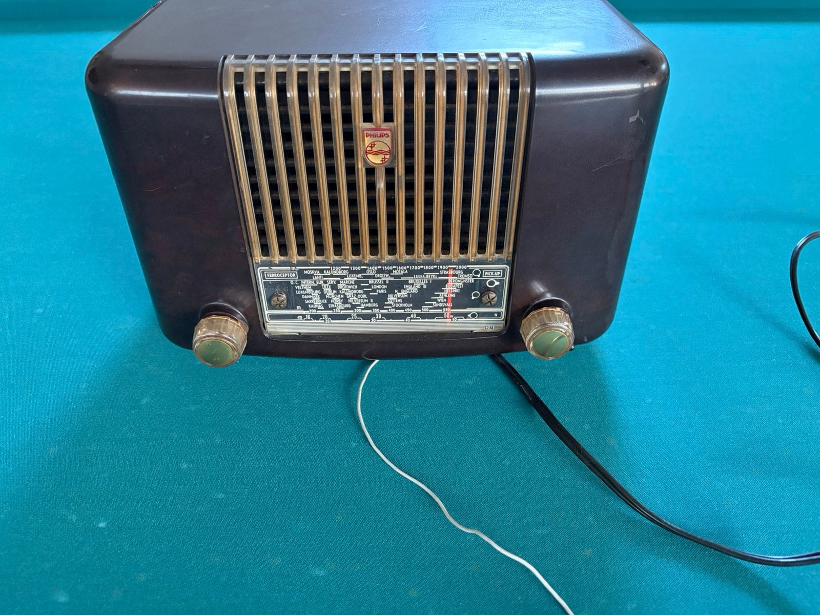 Kleine Philips radio, Ophalen