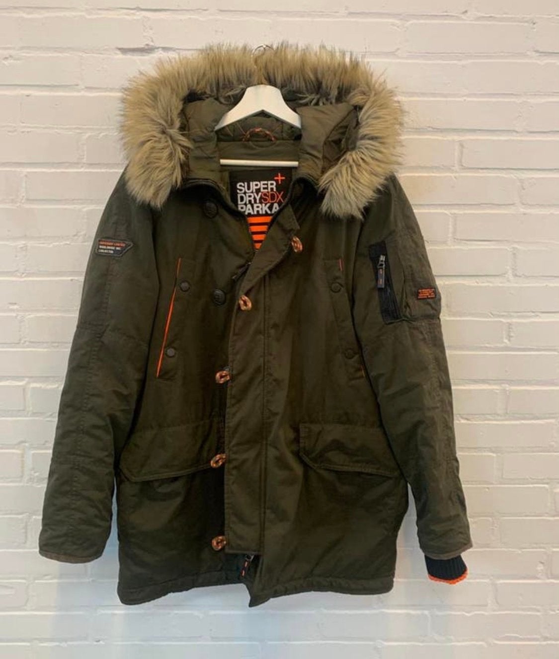 Jas Superdry super dry SDX Parka heren winterjas., Verzenden