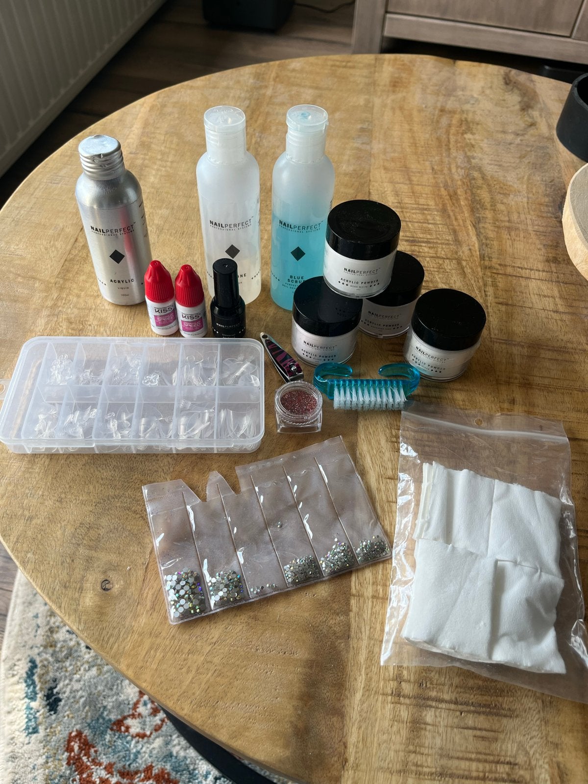 Diverse nagelproducten voor acryl nagels, Ophalen of Verzenden, Gebruikt, Overige typen