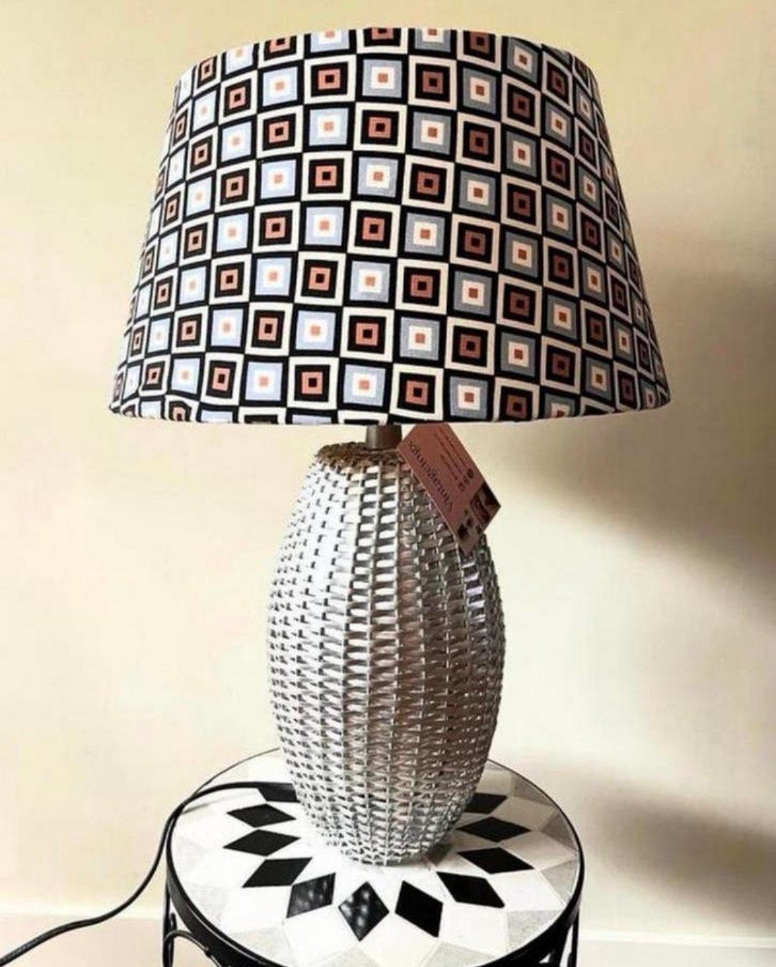 Zilverkleurige lampenvoet NIEUW, Huis en Inrichting, Vintage, Ophalen of Verzenden, Zo goed als nieuw, Rood