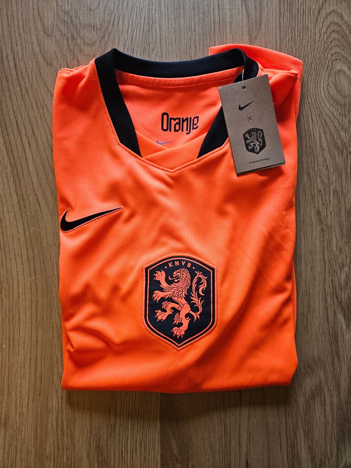 Oranje KNVB Maat L - Nieuw met kaartjes, Maat 52/54 (L), Verzenden, Nieuw, Oranje