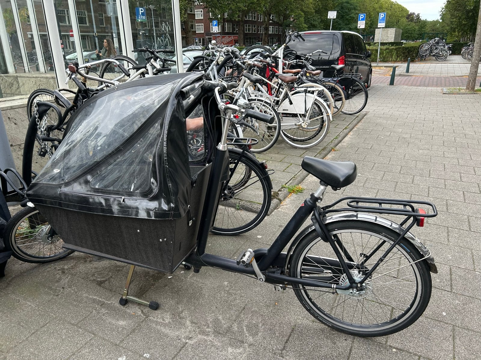 Bakfiets - Ideaal voor kinderen en boodschappen, Gebruikt, Huif, 2 kinderen, Trommelrem