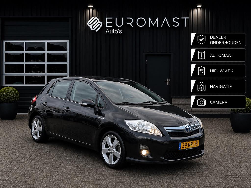 Toyota Auris 1.8 Full Hybrid Dynamic Navi | Cruise | Camera, Auto's, Euro 5, Gebruikt, 4 cilinders, Zwart