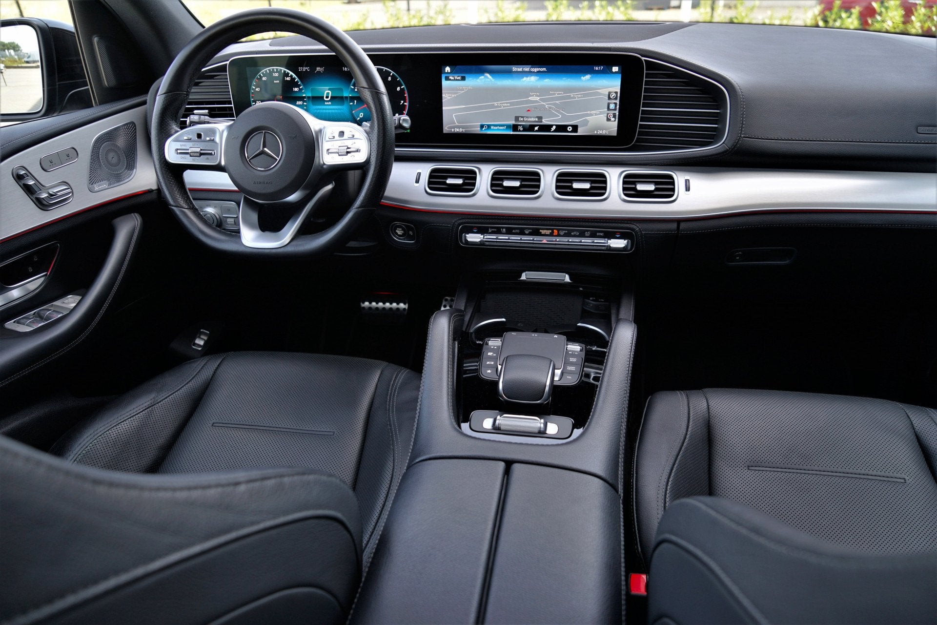 Mercedes-Benz GLE 450 4MATIC AMG Pano Luchtvering TV-scherm, Gebruikt, Zwart, 368 pk, GLE
