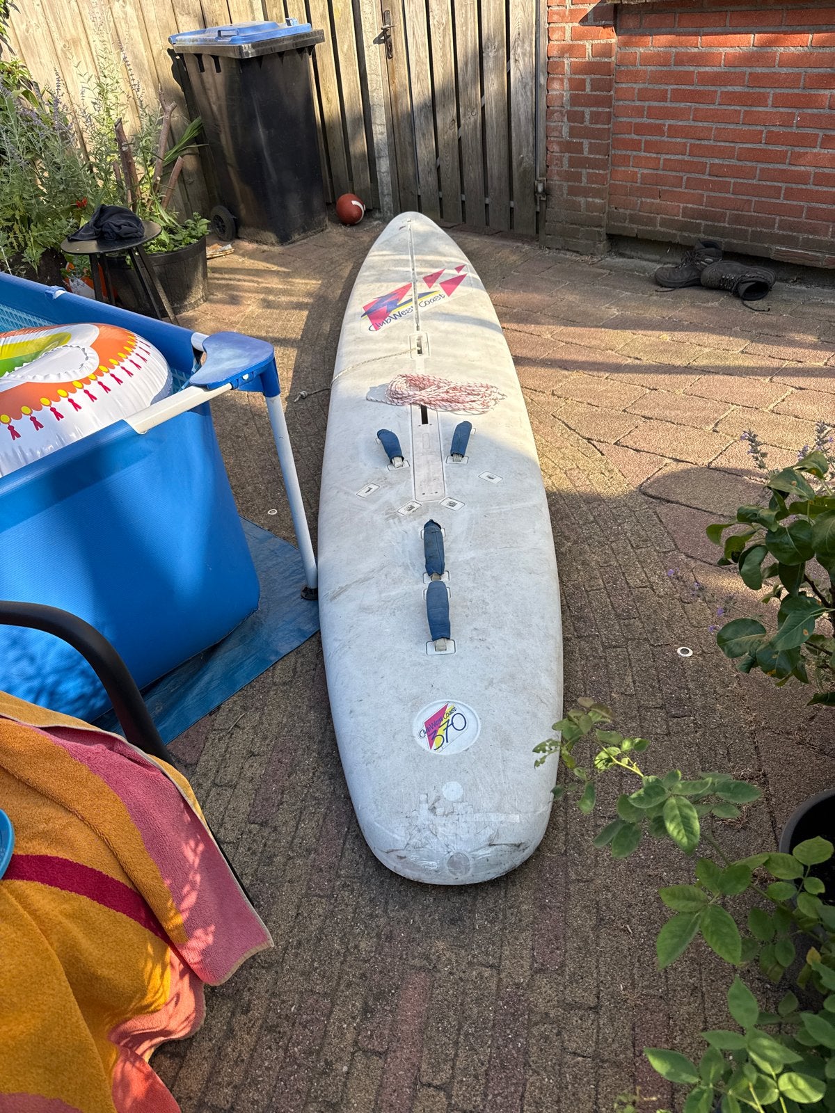 Club West Coast Windsurfplank - Gebruikt, Overige merken, Met voetbanden, Gebruikt, 300 cm of meer