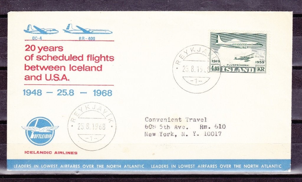 brief Ijsland 1968, Ophalen of Verzenden, Brief
