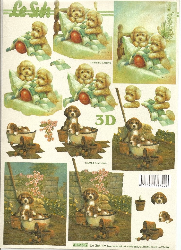 d21 knipvel le suh 4169.842 hondjes, Ophalen of Verzenden, Nieuw, Dieren, Knipvel