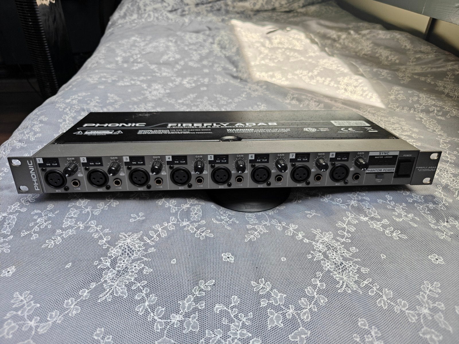 Phonic Firefly ADA8 Audio Interface - 8-kanaals, Ophalen of Verzenden, Gebruikt, 5 tot 10 kanalen, Microfooningang