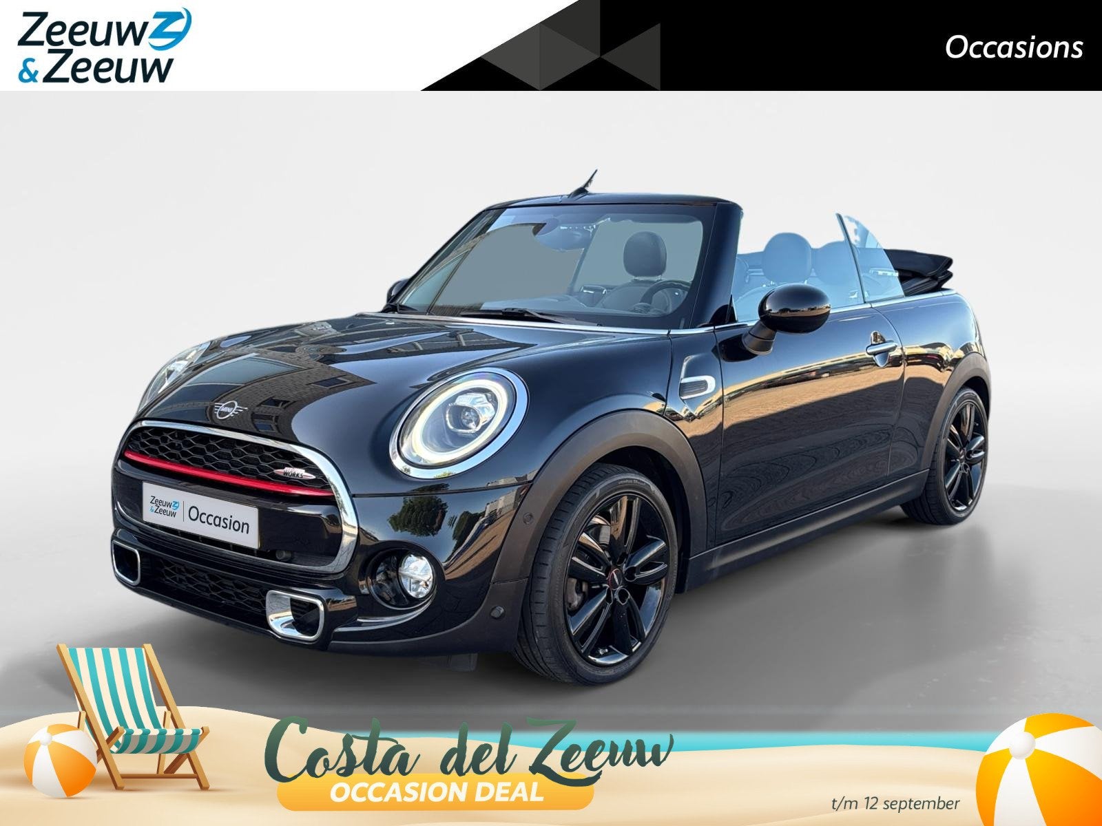 MINI Cabrio 1.5 Cooper Chili | NL-Auto | JCW Pakket | Camera, Auto's, Voorwielaandrijving, 12 maanden, 136 pk, Gebruikt
