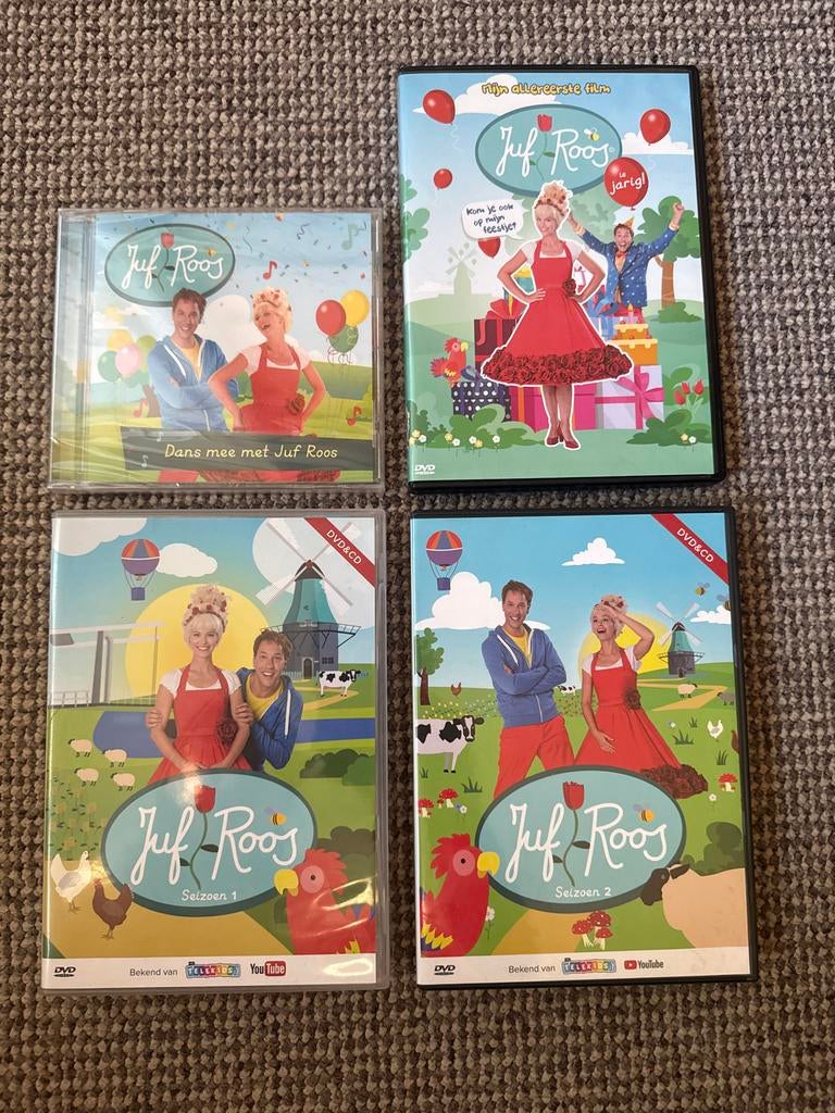 Juf Roos DVD & CD Collectie: Seizoen 1 & 2, de Film & CD, Alle leeftijden, Ophalen of Verzenden, Zo goed als nieuw, Boxset