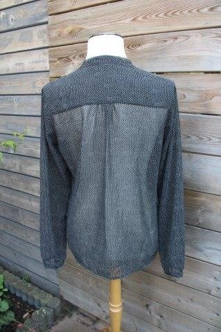 Tuniek zwart/ grijs Purdey mt 40 transparant Vaste prijs OPR, Maat 38/40 (M), Zwart, Ophalen of Verzenden, Zo goed als nieuw