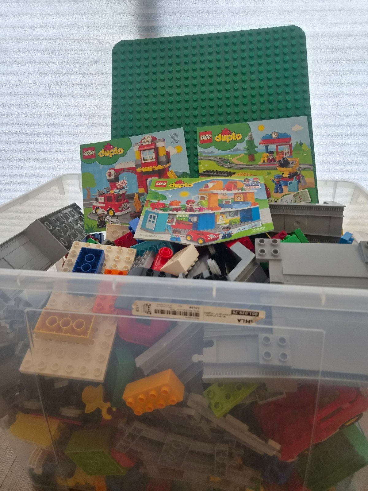 Grote set LEGO Duplo, diverse complete sets+ grondplaat, Ophalen, Gebruikt, Duplo, Compleet