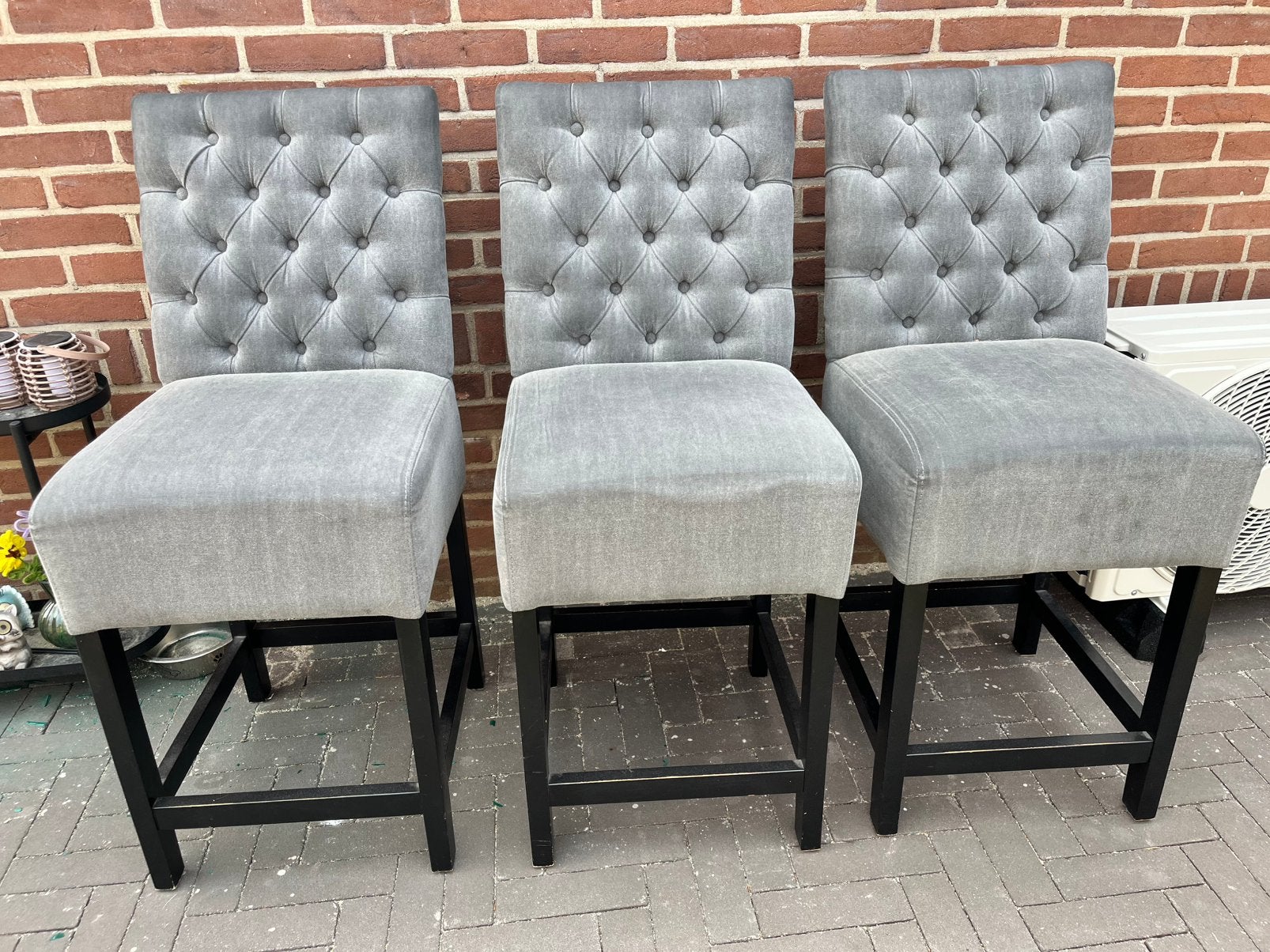 3 stuks mooie stevige barkrukken, Huis en Inrichting, Barkrukken, 3 krukken, Ophalen, Gebruikt, 60 tot 90 cm