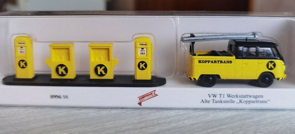 Wiking VW T1 werkplaatsvoertuig + tank pomp KOPPARTRANS, Ophalen of Verzenden, Nieuw, Auto, Wiking