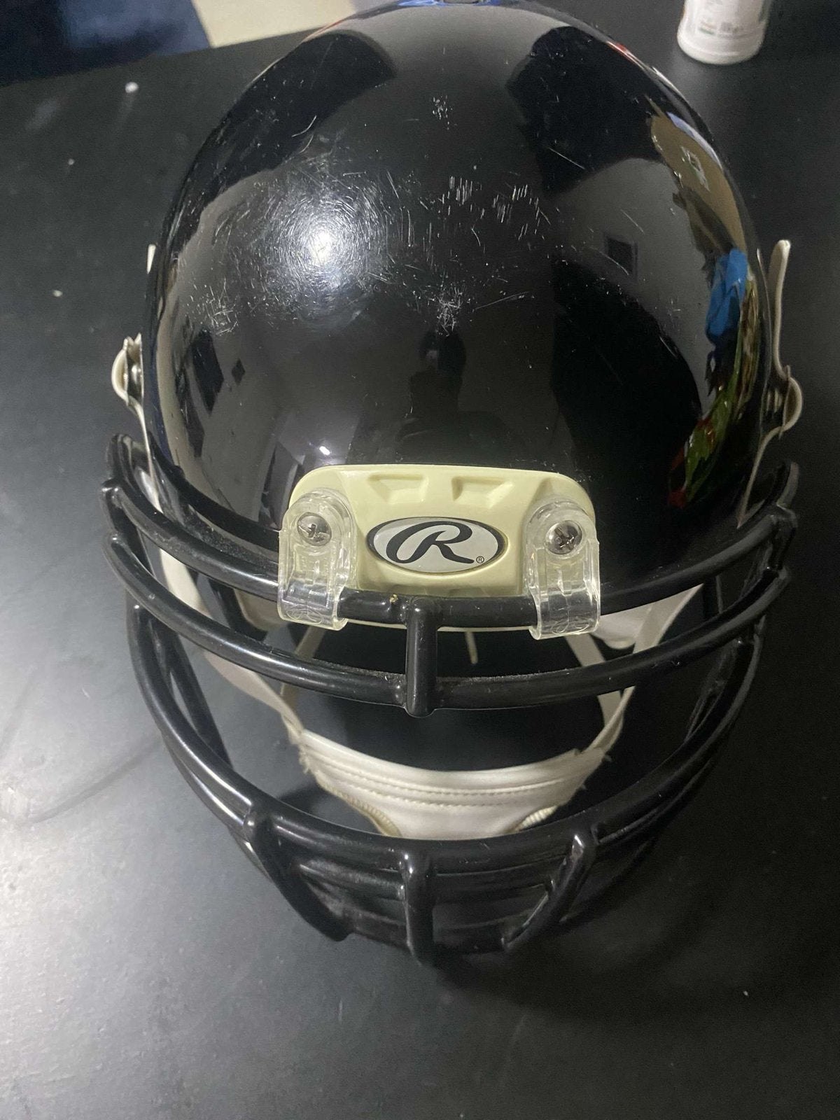 Zwarte American Football Helm - Gebruikt, Ophalen, Gebruikt