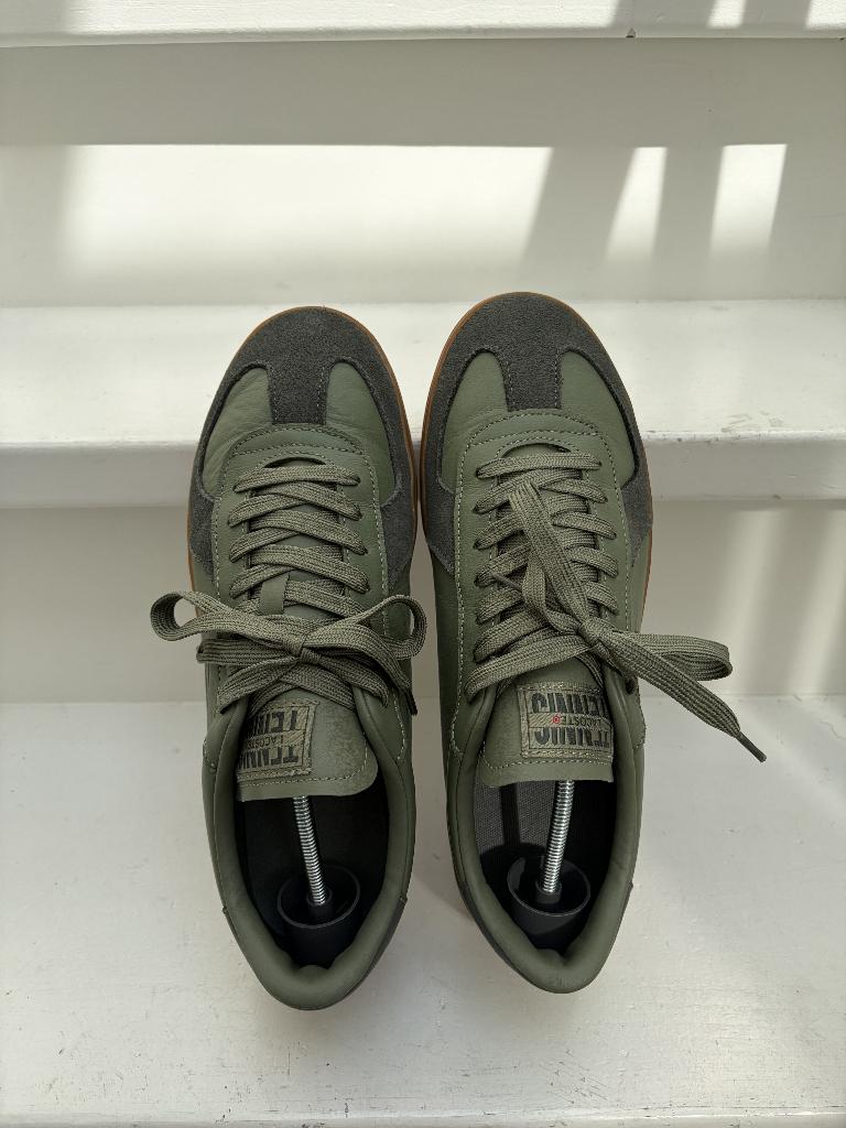 Lacoste Baseshot Pro Leather Sneakers (Green, Size EU43), Ophalen, Overige kleuren, Zo goed als nieuw, Sportschoenen
