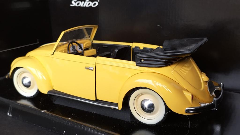 Volkswagen VW 1200 Coccinelle Cabrio 1:17 Solido Pol, Auto, Verzenden, Nieuw, .