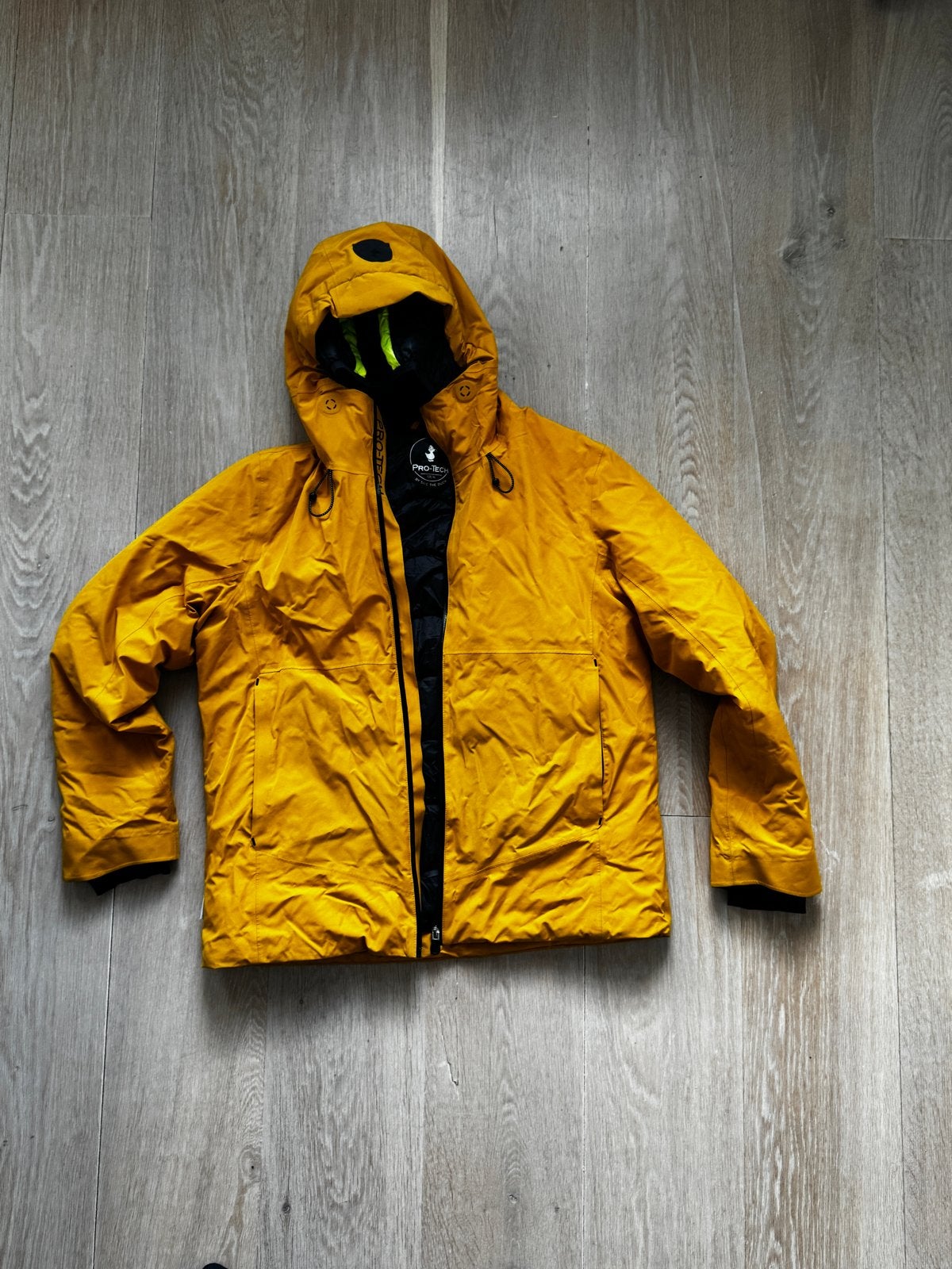 Save the Duck PRO-TECH Gore-Tex jas geel XL, Ophalen of Verzenden, Zo goed als nieuw, Overige maten, Geel