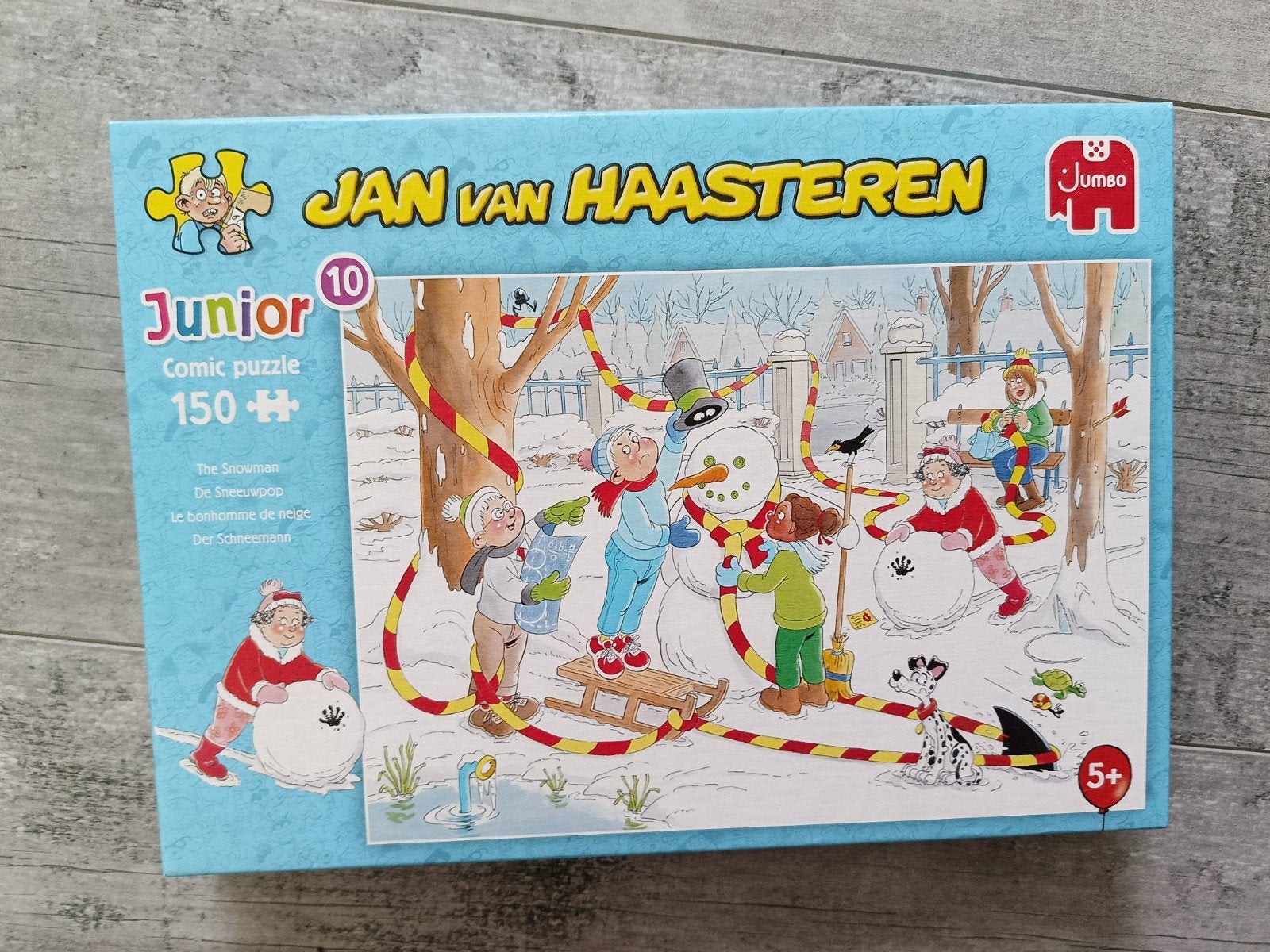 Jan van Haasteren junior 'De sneeuwpop'., Kinderen en Baby's, Speelgoed | Kinderpuzzels, Ophalen, Meer dan 50 stukjes, Zo goed als nieuw