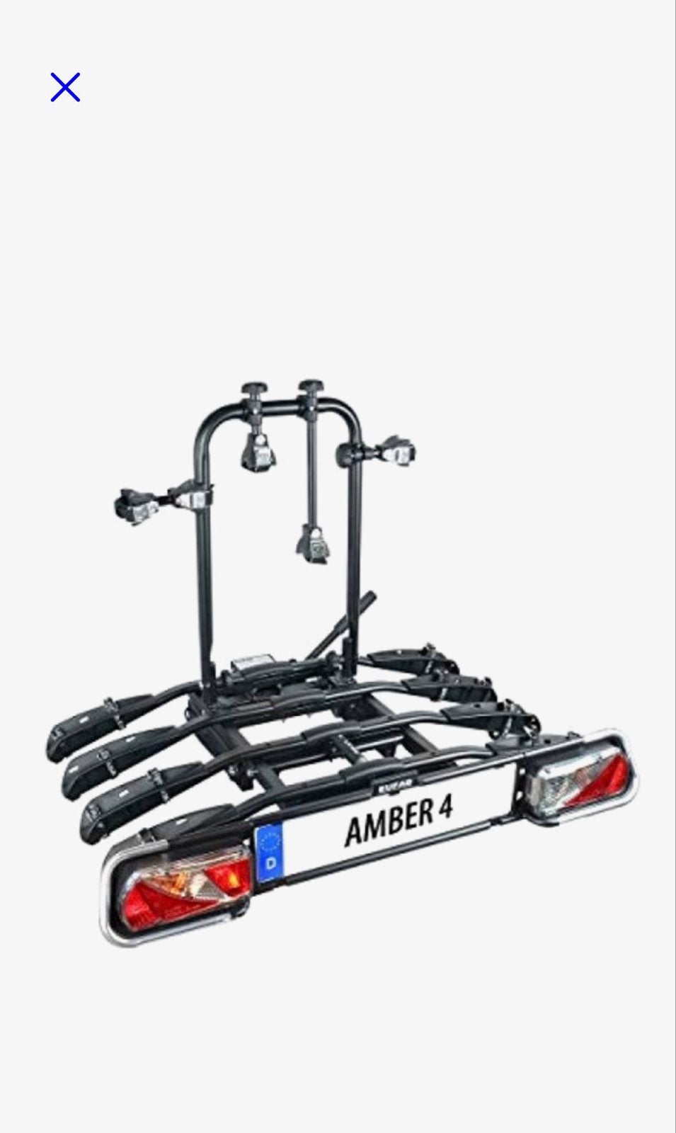 Amber 4 fietsendrager voor trekhaak - 4 fietsen, Auto diversen, Fietsendragers, Ophalen, 3 fietsen of meer, Gebruikt, Brede banden