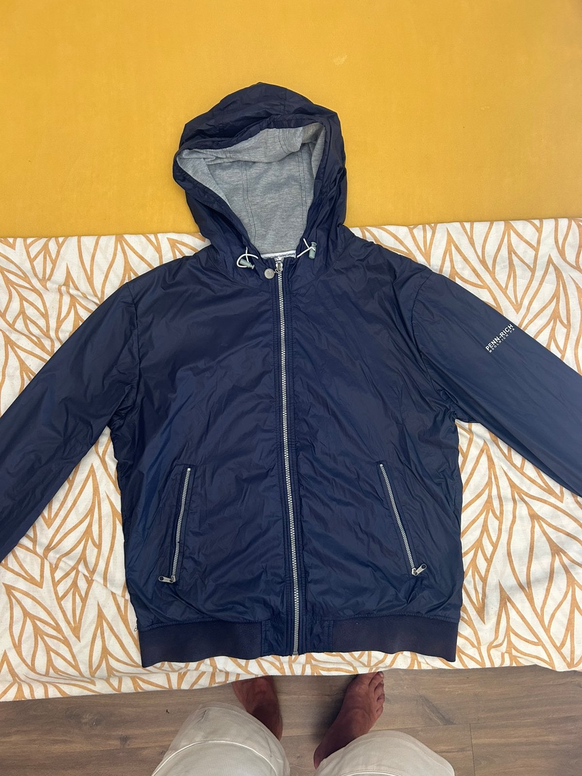 Woolrich zomerjack xl navyblue, Verzenden, Zo goed als nieuw, Maat 56/58 (XL), Blauw