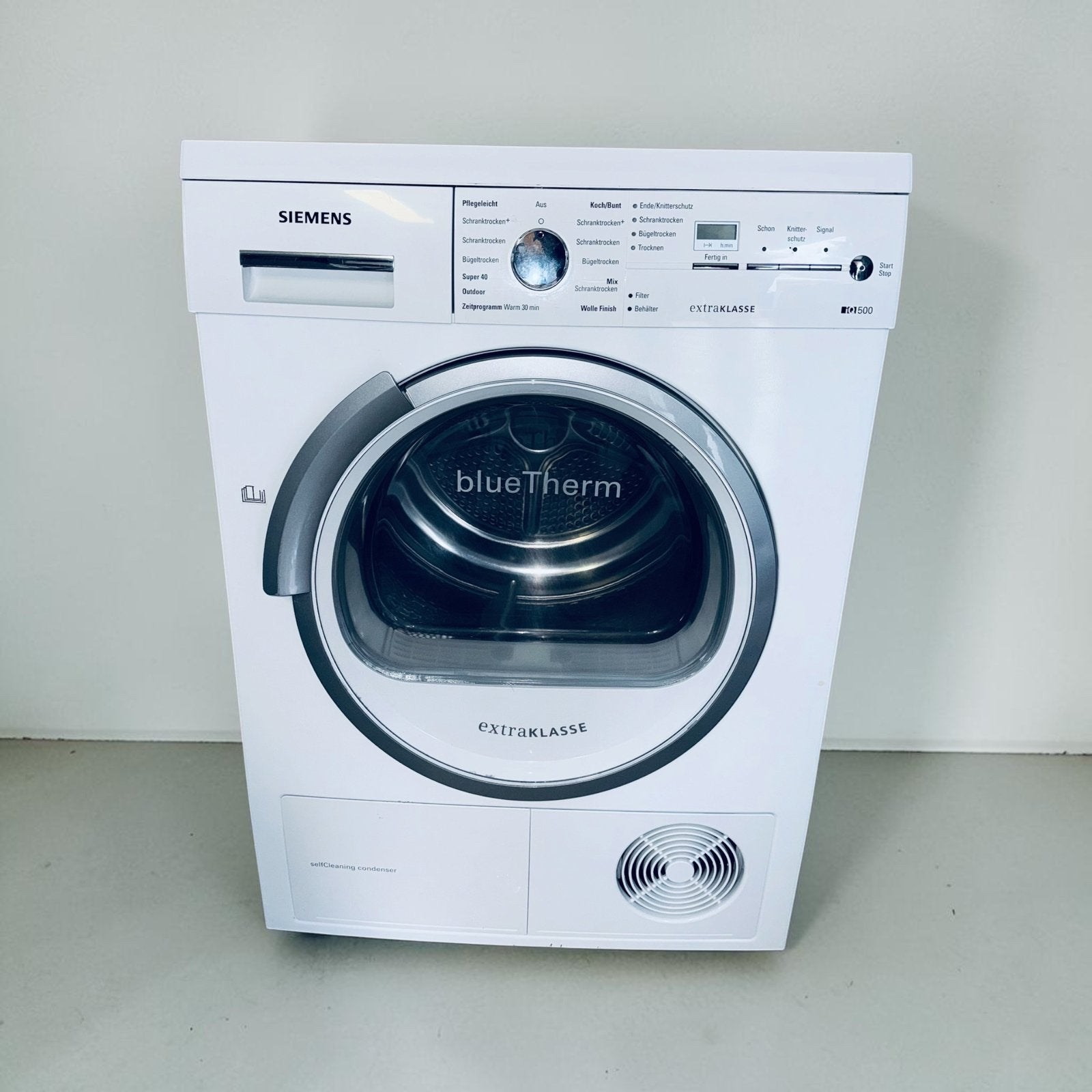 Siemens IQ500 Bluetherm warmtepomp condensdroger A+++, Ophalen, Anti-kreukfase, 8 tot 10 kg, Zo goed als nieuw