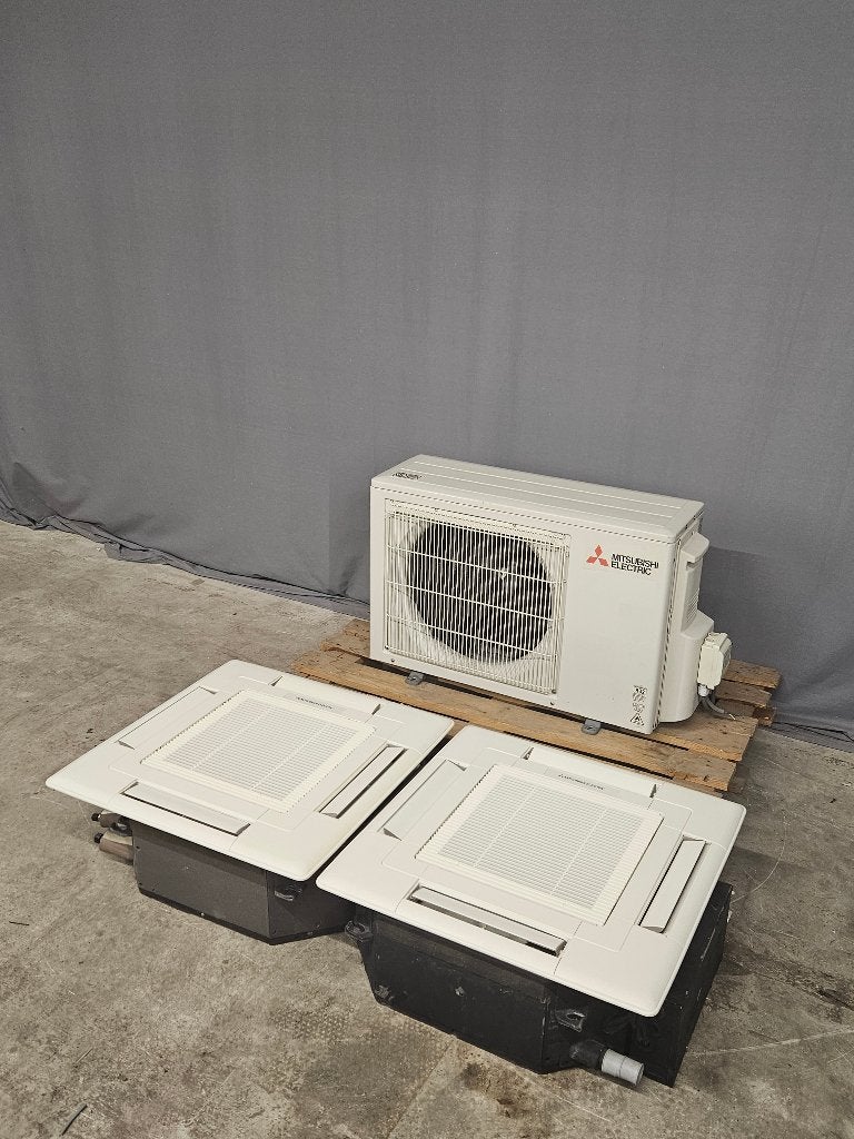 Mitsubishi Electric MXZ-2F53VF multi split airco 2x cassette, Ophalen, Koelen en Ontvochtigen, Energieklasse A of zuiniger, Refurbished