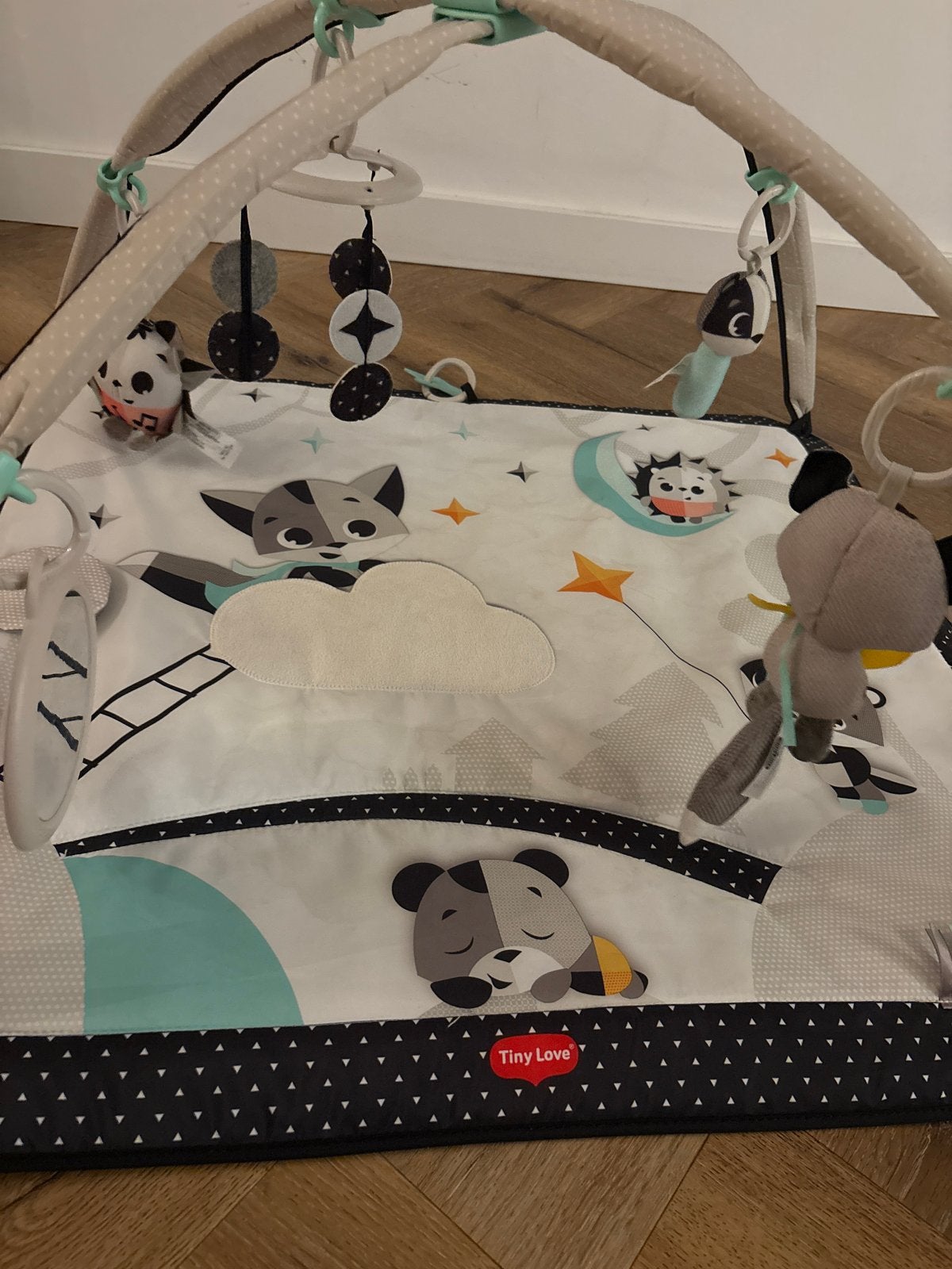 Tiny Love Zwart Wit Babygym Speelkleed, Kinderen en Baby's, Ophalen, Zo goed als nieuw, Babygym