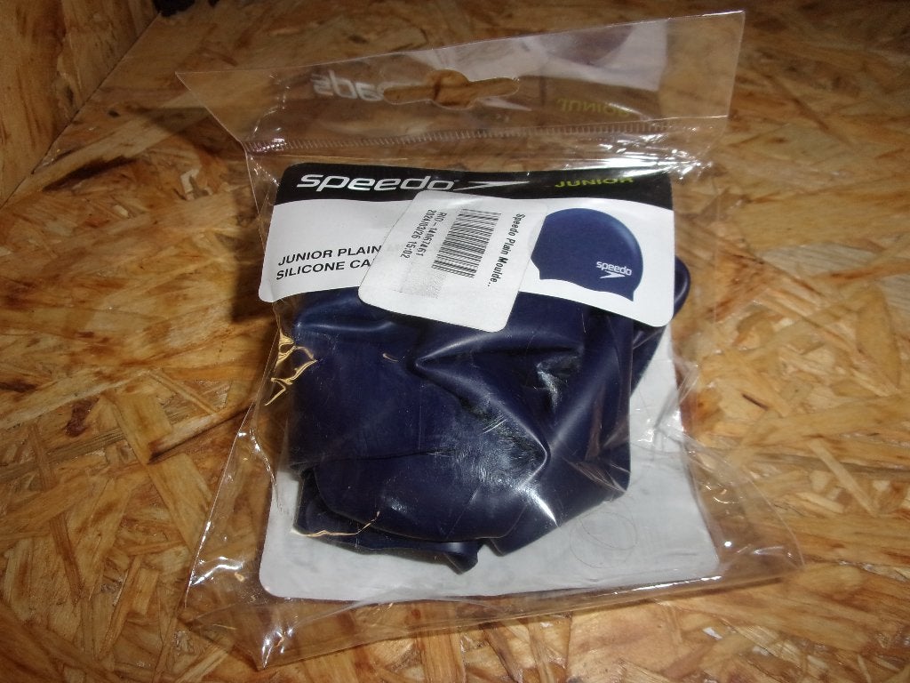 Speedo Junior Plain badmuts siliconen blauw, Ophalen of Verzenden, Nieuw