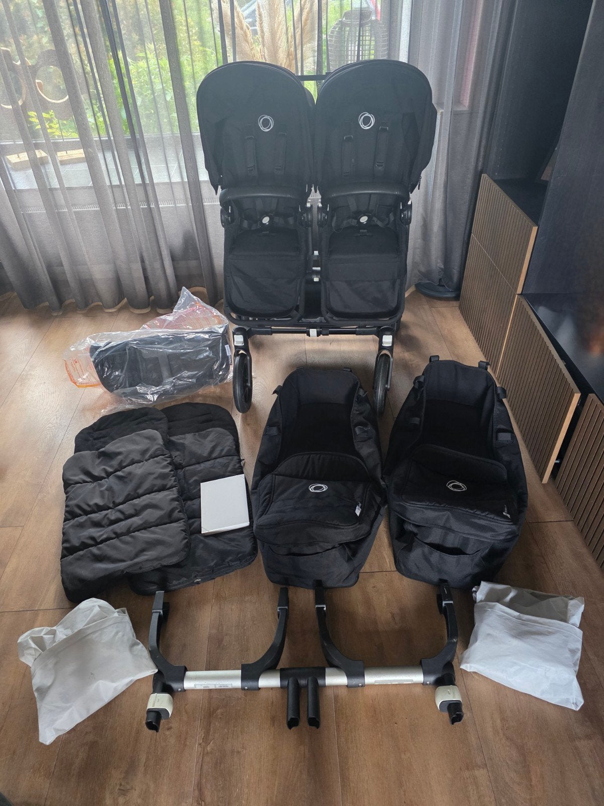 Bugaboo Donkey 3 Twin Black Edition - zeer netjes, Kinderen en Baby's, Kinderwagens en Combinaties, Bugaboo, Zo goed als nieuw