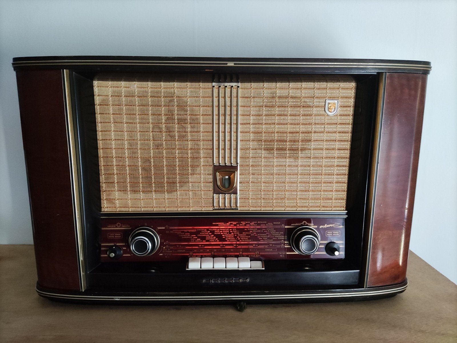 *** Philips buizen radio 50e jaren ***, Antiek en Kunst, Antiek | Tv's en Audio, Ophalen of Verzenden