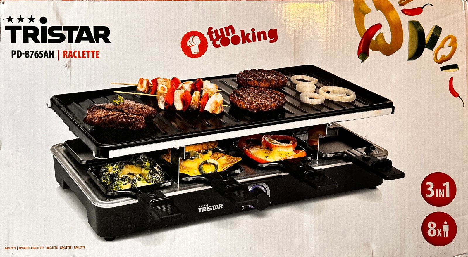 Tristar 8 persoons raclette, Ophalen, 8 personen of meer