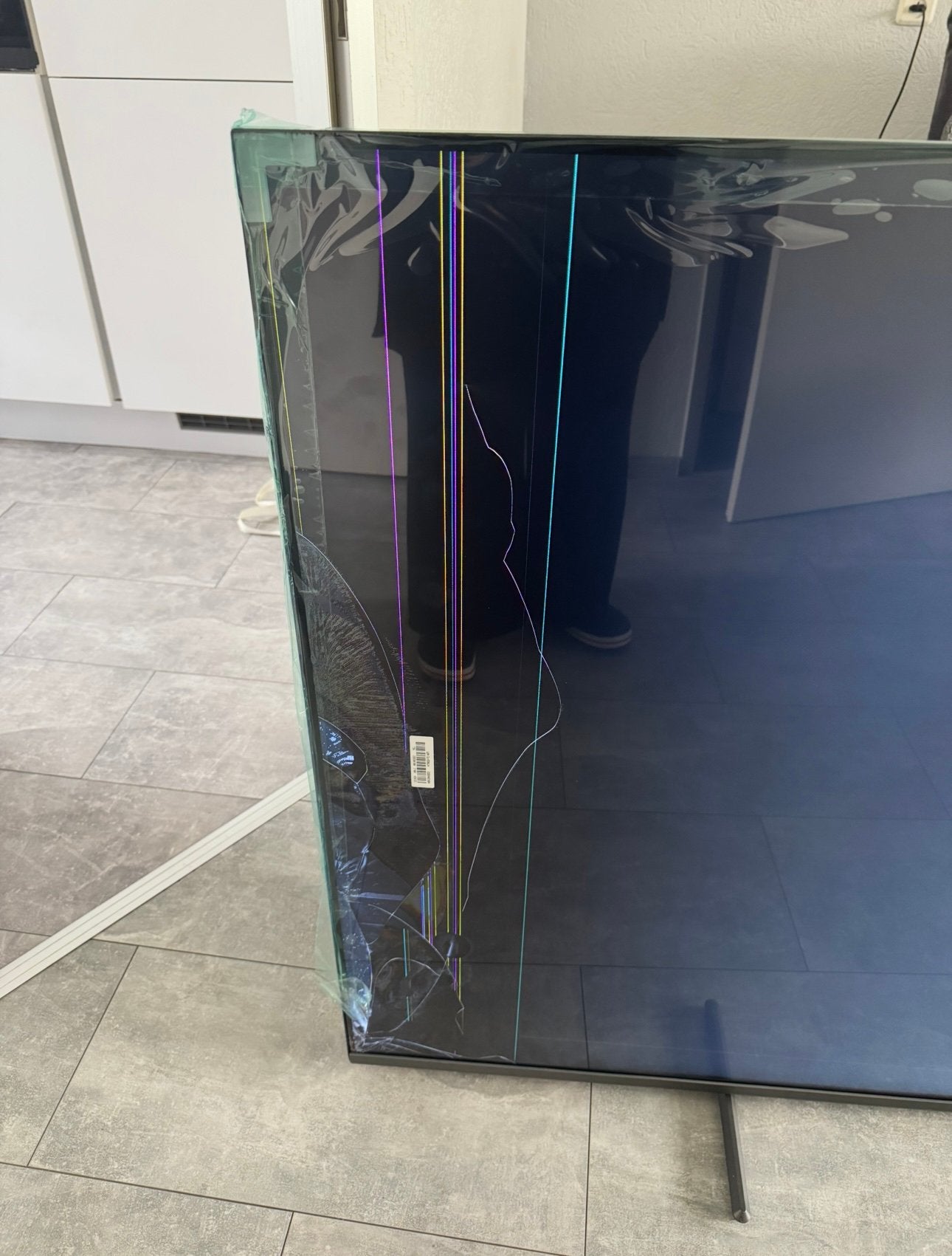 Philips 75 inch TV met scherpschade – Met garantie, Ophalen, Gebruikt, 100 cm of meer, Samsung