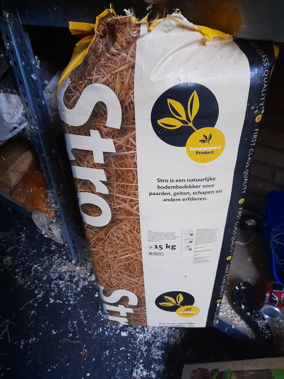 Bijn 15 kilo stro, Ophalen