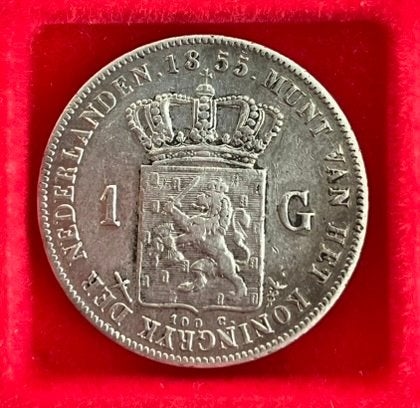VERSCHILLENDE JAREN 1 gulden Willem III, Postzegels en Munten, Munten | Nederland, Ophalen, 1 gulden, Koning Willem III, Zilver